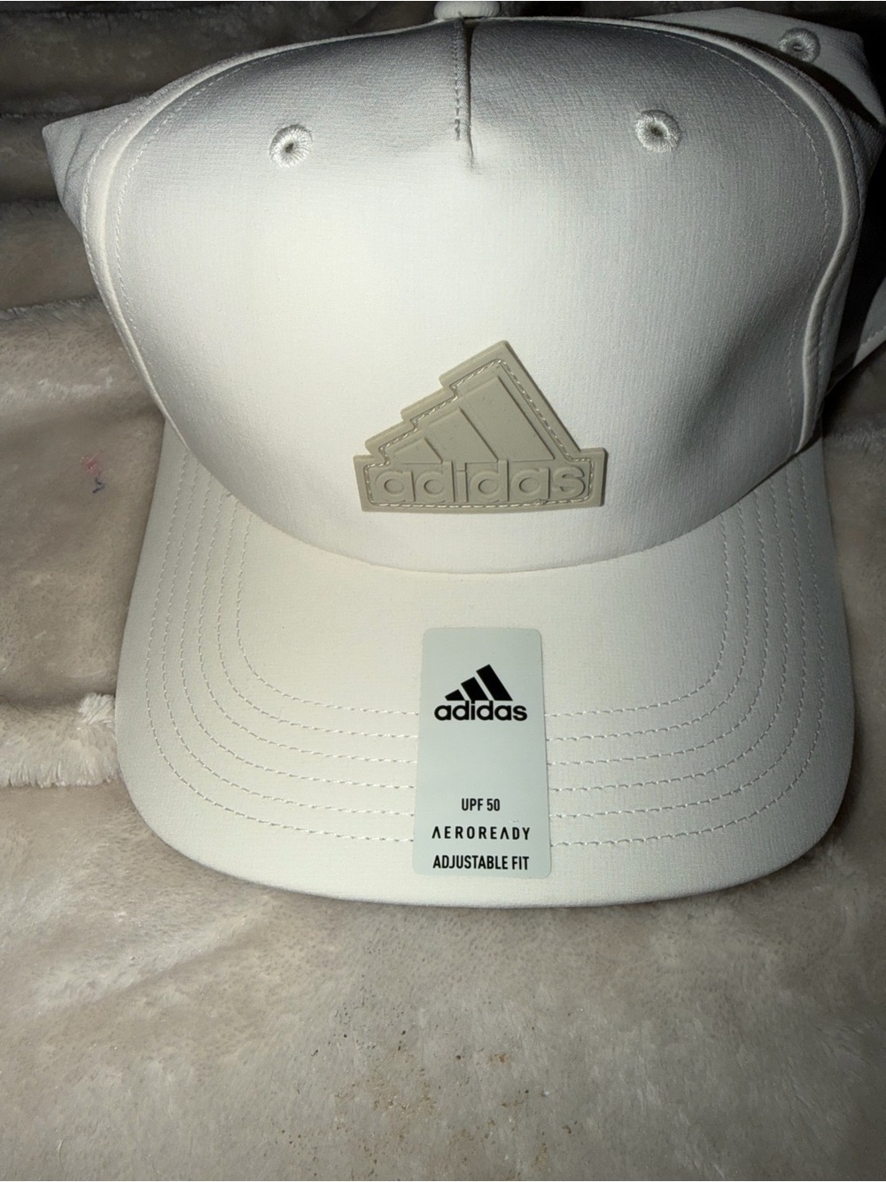 adidas Cream-White Aeroready Adjustable Baseball Cap